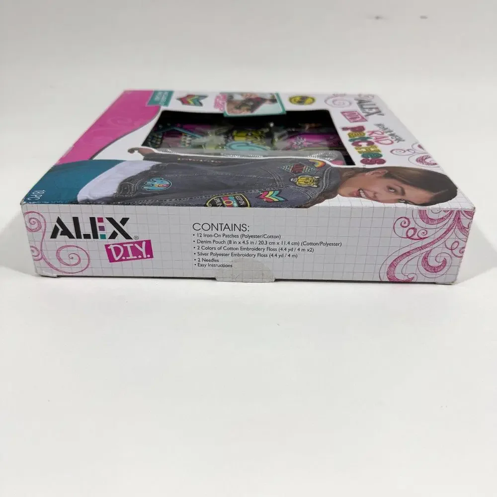 Alex D.I.Y. Iron and Wear Rad Patches 18 Piece Set Craft Kit New Ages 8+